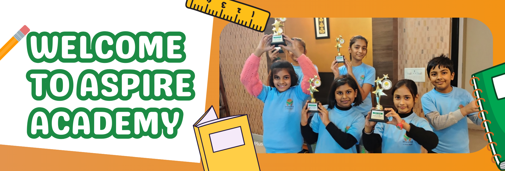 Blue and Yellow Playful Welcome Back to School Banner (1920 x 650 px)